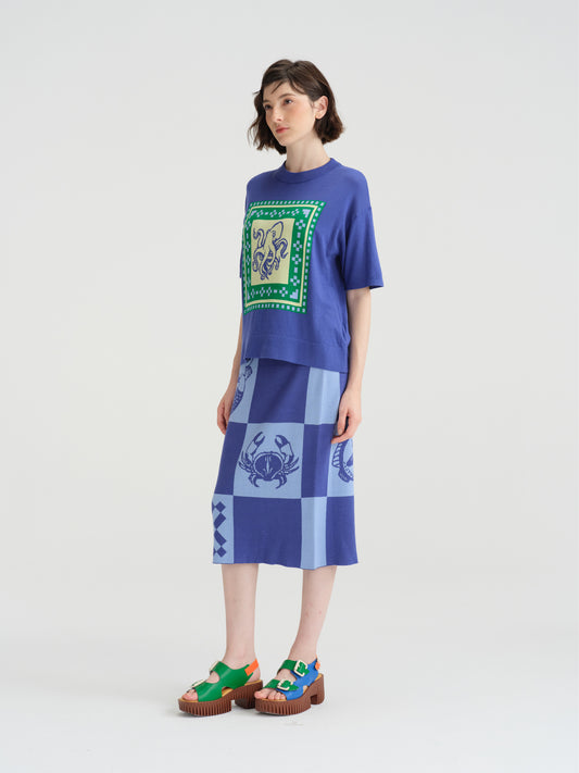 CYNTHIA&XIAO Knit Crewneck Short Sleeve