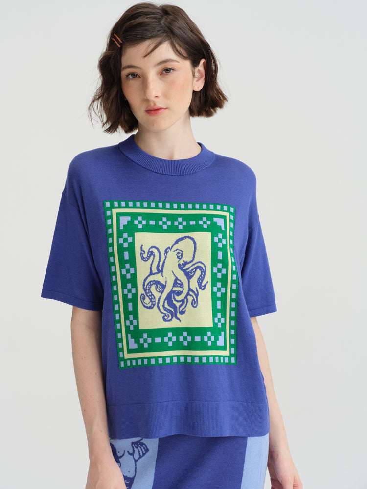 CYNTHIA&XIAO Knit Crewneck Short Sleeve