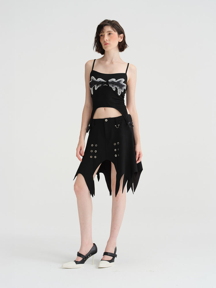 NOPHORA bowknot tank mini top