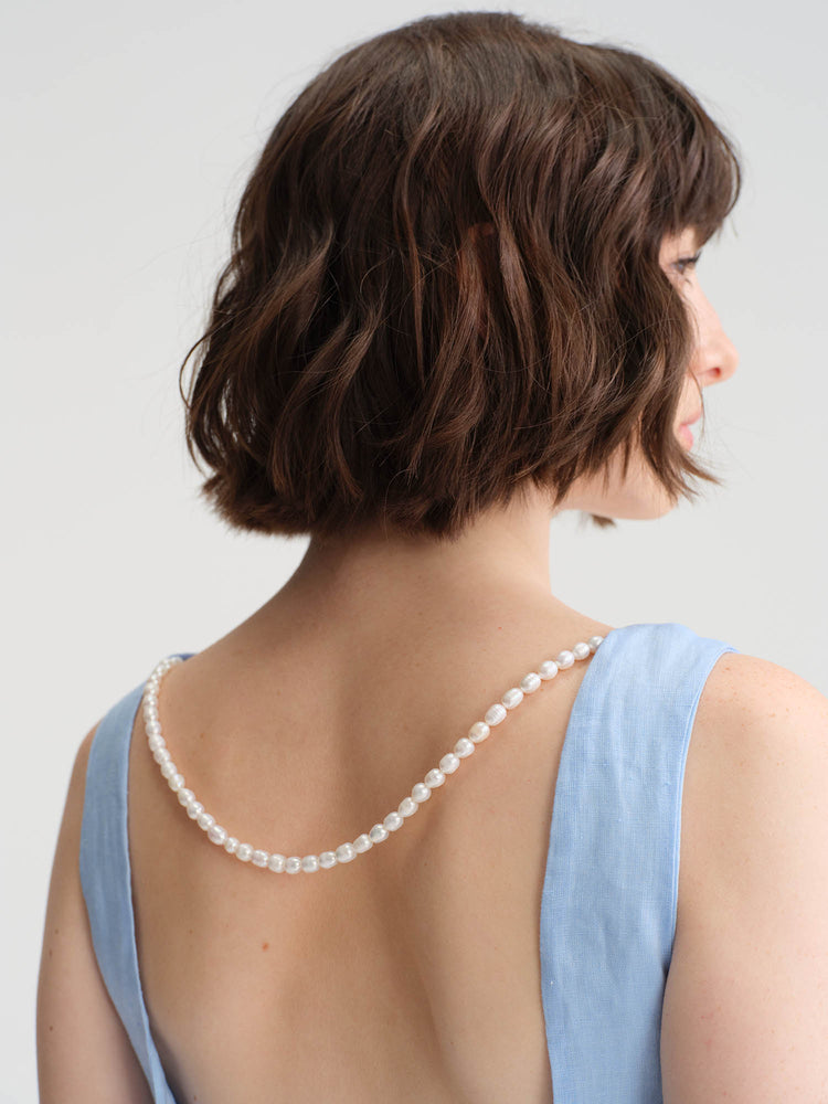 Seedan light blue/ light brownlinen sleeveless jumpsuit