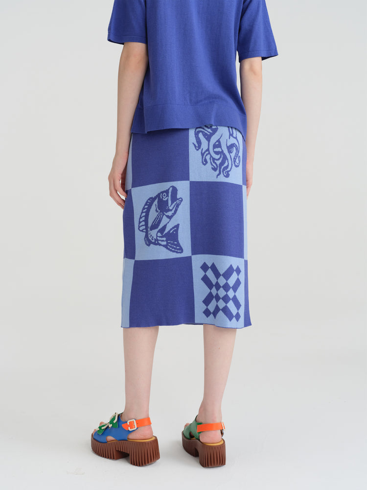 CYNTHIA&XIAO Knit Midi Skirt